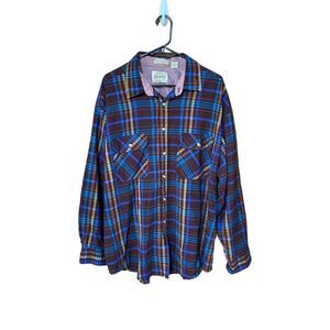 VINTAGE Saugatuck Dry Goods flannel shirt size 2X